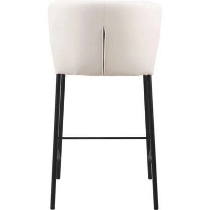 Linz Counter Stool (Set of 2) Cream - LOOMLAN - Zuo Modern - Counter Stools