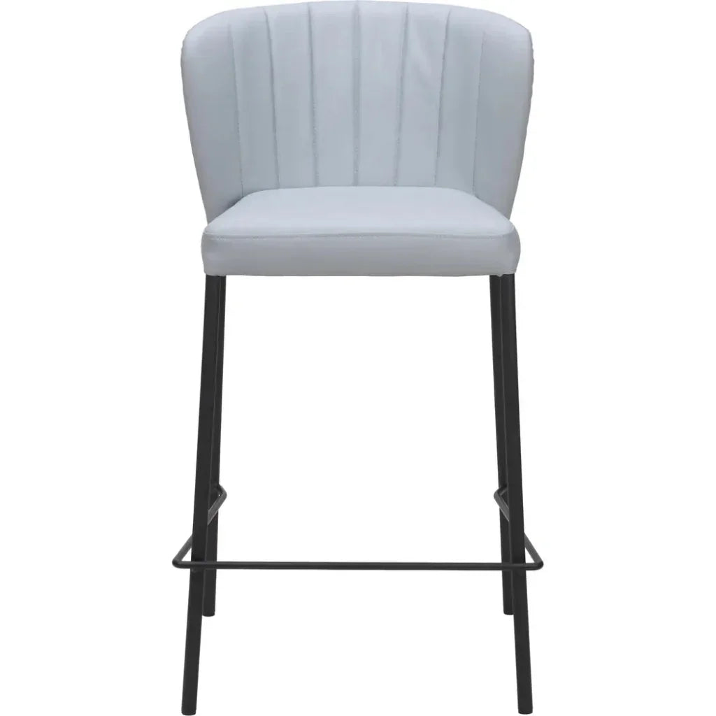 Linz Counter Stool (Set of 2) Gray - LOOMLAN - Zuo Modern - Counter Stools