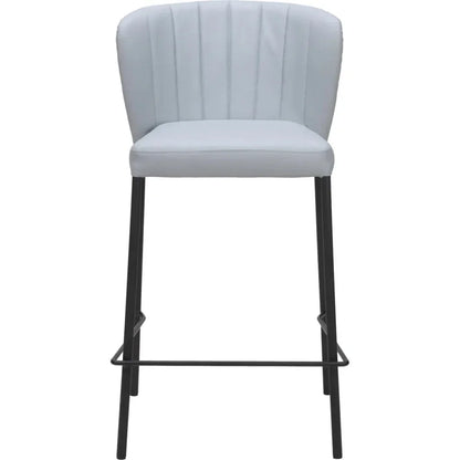 Linz Counter Stool (Set of 2) Gray - LOOMLAN - Zuo Modern - Counter Stools