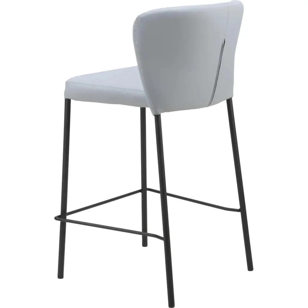 Linz Counter Stool (Set of 2) Gray - LOOMLAN - Zuo Modern - Counter Stools