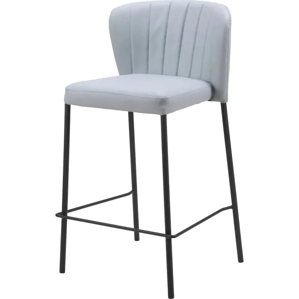 Linz Counter Stool (Set of 2) Gray - LOOMLAN - Zuo Modern - Counter Stools