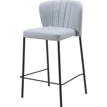 Linz Counter Stool (Set of 2) Gray - LOOMLAN - Zuo Modern - Counter Stools