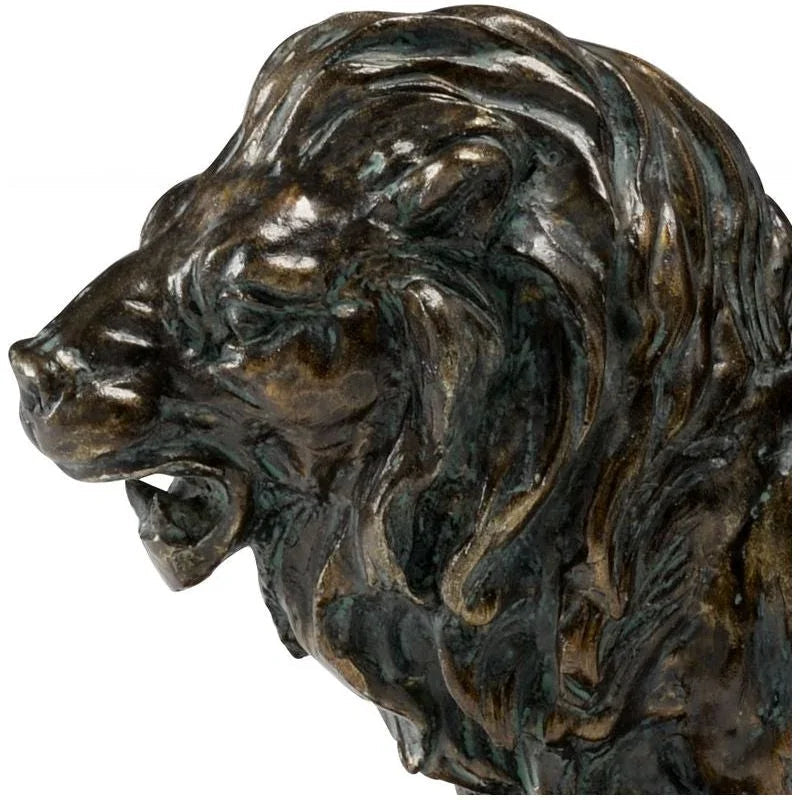 Lioncrest Bronze Made Black Bookends (Pr) - LOOMLAN - Wildwood - Statues & Sculptures