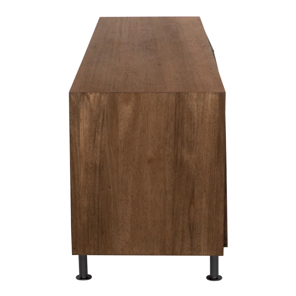 Lionell Wooden Brown Sideboard - LOOMLAN - Noir - Sideboards
