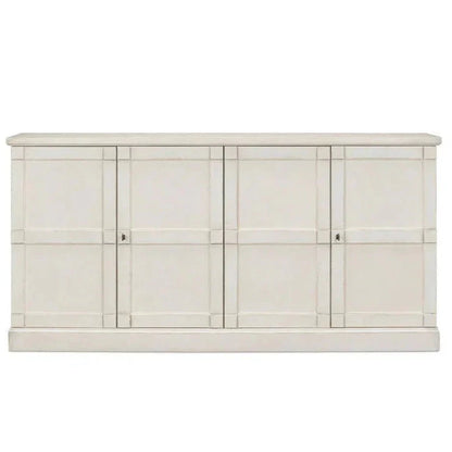 Lionisio Buffet 75" Stucco with Wood Doors - LOOMLAN - Sarreid - Sideboards