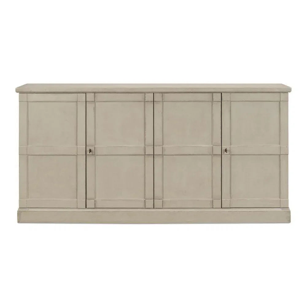 Lionisio Buffet 75" Wash Gray Wood Doors - LOOMLAN - Sarreid - Sideboards