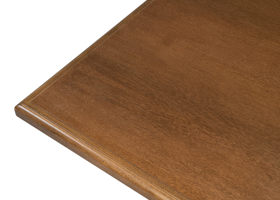 Lionisio Trestle Rectangular Dining Table-Dining Tables-Sarreid-LOOMLAN