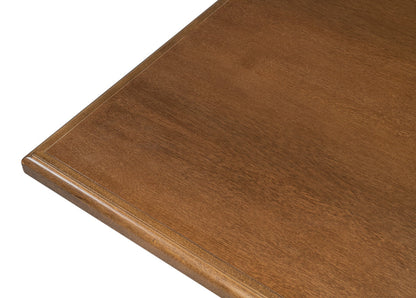 Lionisio Trestle Rectangular Dining Table-Dining Tables-Sarreid-LOOMLAN