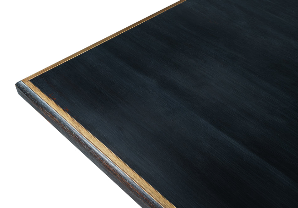 Lionisio Trestle Rectangular Dining Table-Dining Tables-Sarreid-LOOMLAN