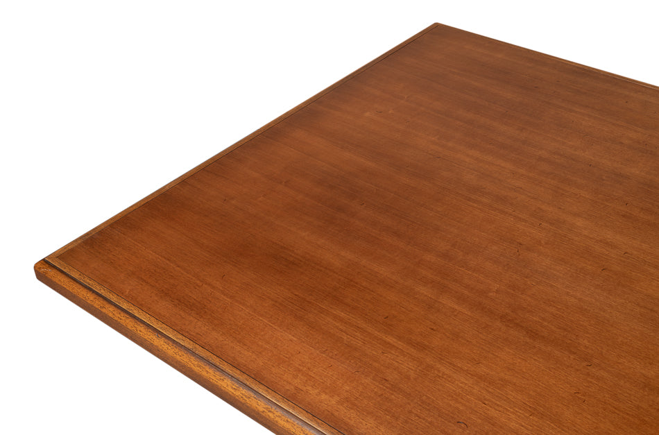 Lionisio Trestle Wood Dining Table-Dining Tables-Sarreid-LOOMLAN