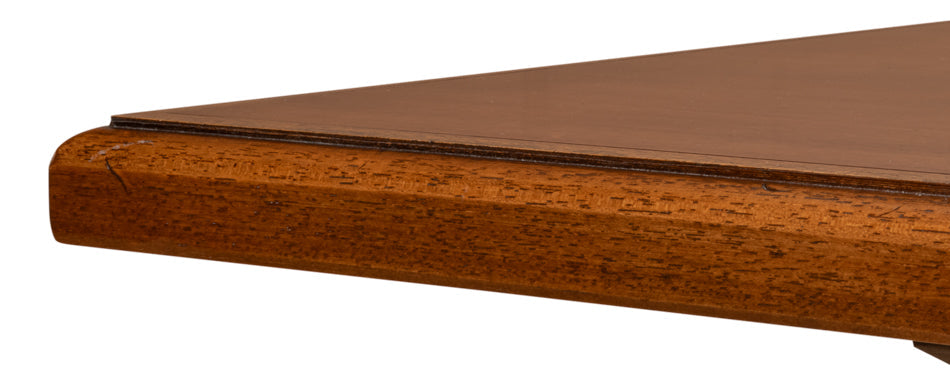 Lionisio Trestle Wood Dining Table-Dining Tables-Sarreid-LOOMLAN