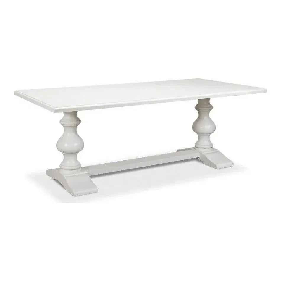 Lionisio Trestle Wood Dining Table-Dining Tables-Sarreid-LOOMLAN
