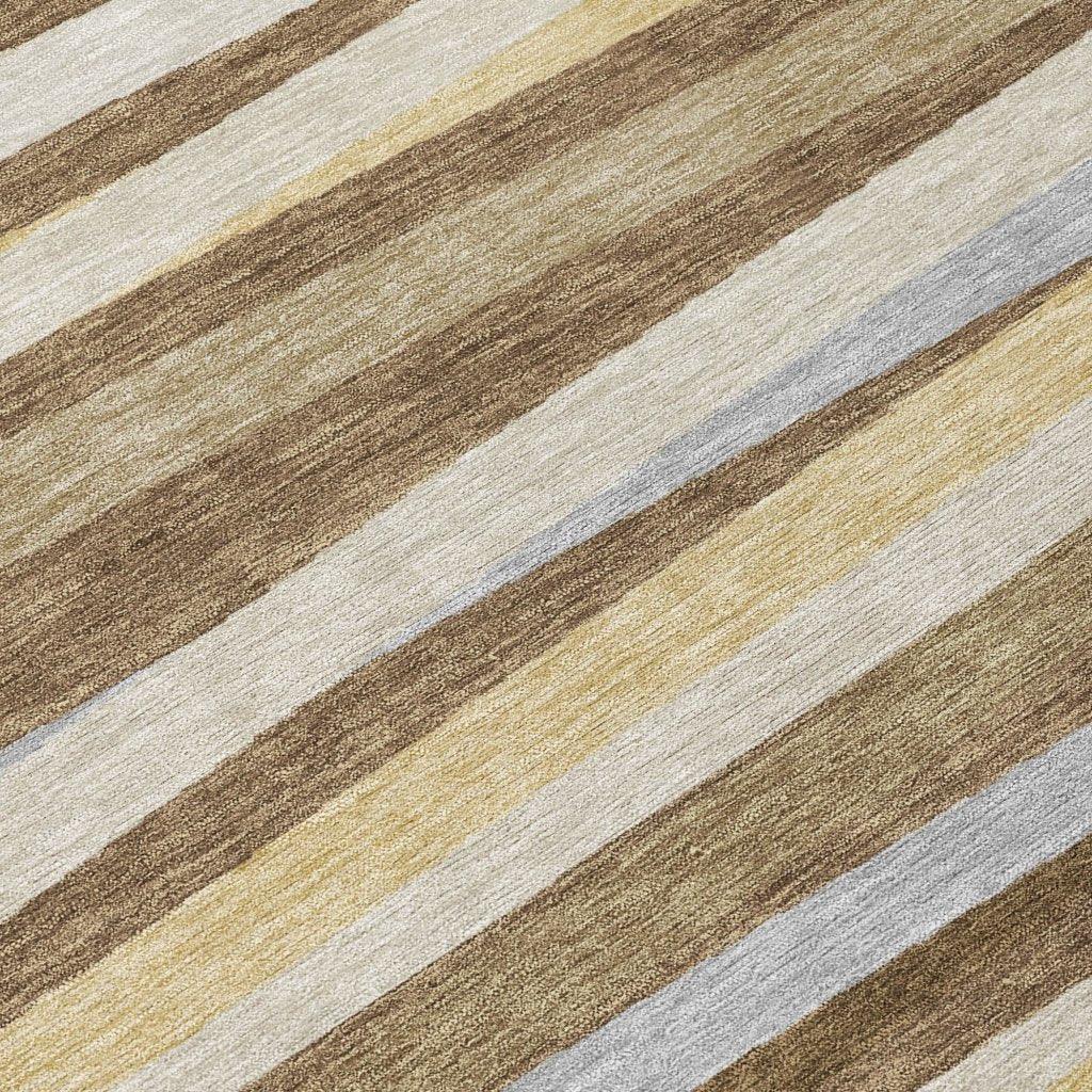 Liora Brown Washable Indoor-Outdoor Rug-Outdoor Rugs-LOOMLAN Rugs-LOOMLAN