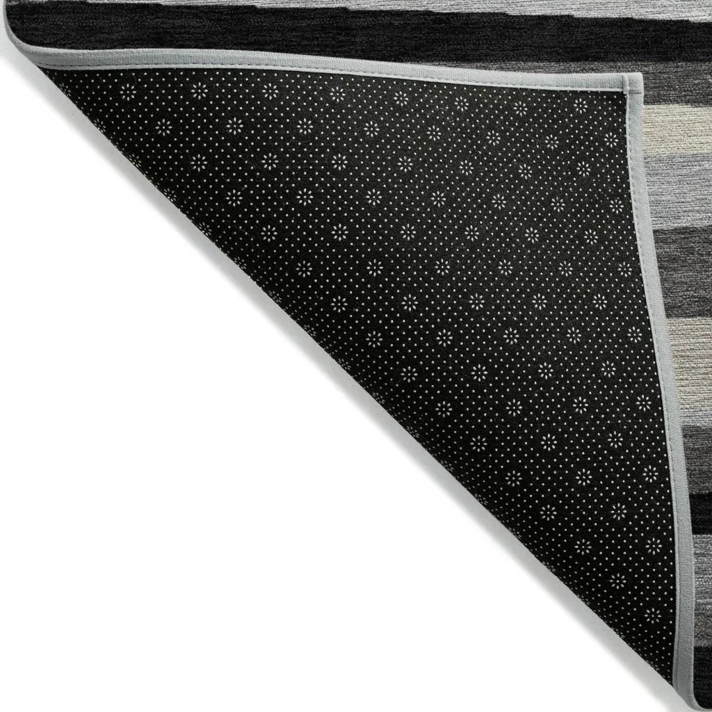 Liora Gray Washable Indoor-Outdoor Rug-Outdoor Rugs-LOOMLAN Rugs-LOOMLAN