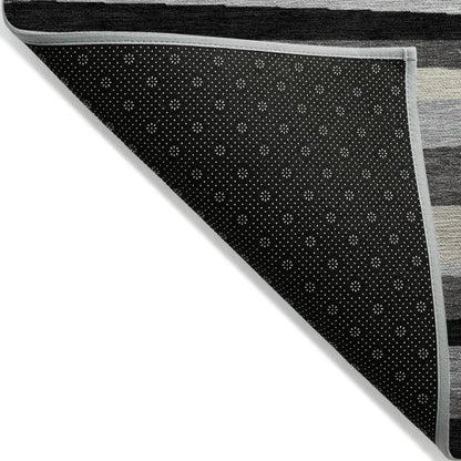 Liora Gray Washable Indoor-Outdoor Rug-Outdoor Rugs-LOOMLAN Rugs-LOOMLAN