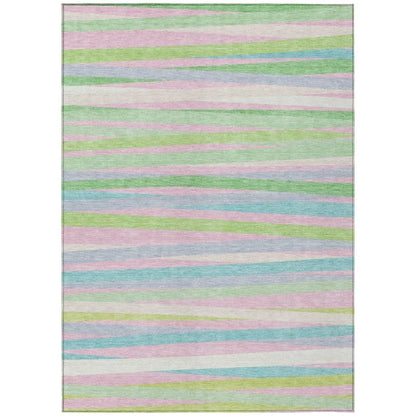 Liora Green Washable Indoor-Outdoor Rug-Outdoor Rugs-LOOMLAN Rugs-2'6" x 3'10"-LOOMLAN