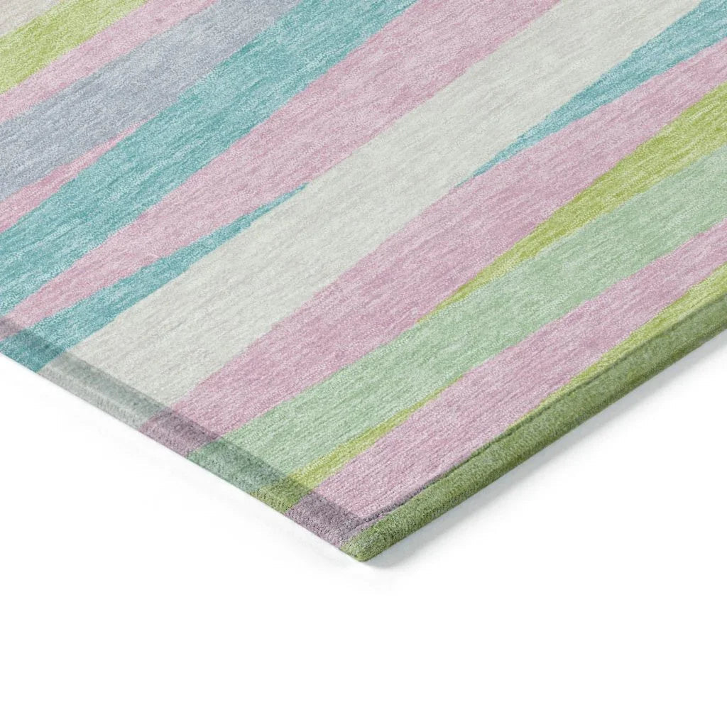 Liora Green Washable Indoor-Outdoor Rug-Outdoor Rugs-LOOMLAN Rugs-LOOMLAN