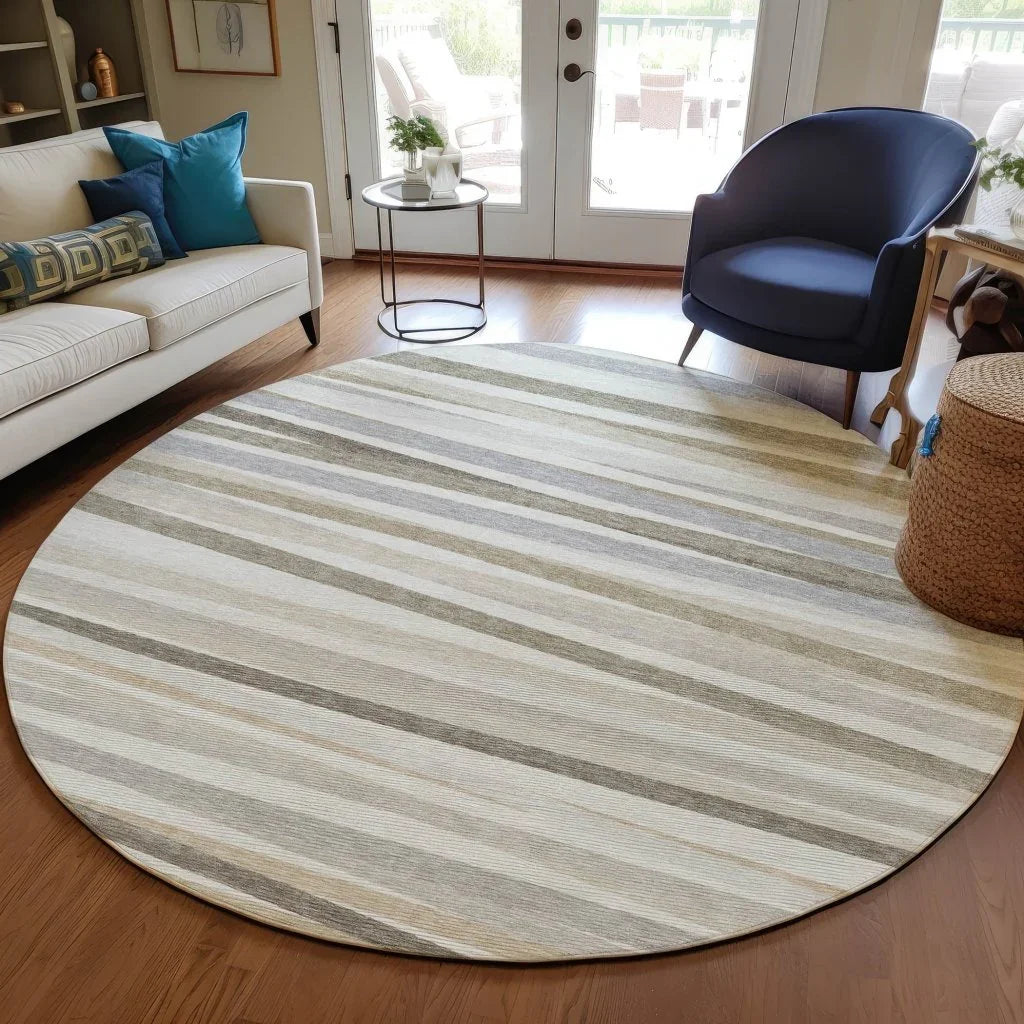 Liora Ivory Washable Indoor-Outdoor Rug-Outdoor Rugs-LOOMLAN Rugs-LOOMLAN