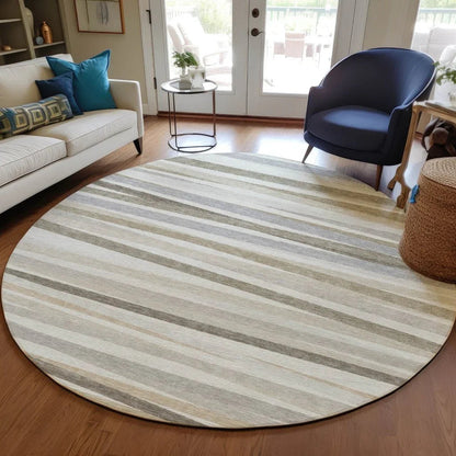 Liora Ivory Washable Indoor-Outdoor Rug-Outdoor Rugs-LOOMLAN Rugs-LOOMLAN