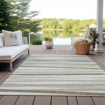 Liora Ivory Washable Indoor-Outdoor Rug-Outdoor Rugs-LOOMLAN Rugs-LOOMLAN