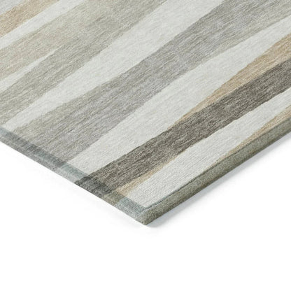 Liora Ivory Washable Indoor-Outdoor Rug-Outdoor Rugs-LOOMLAN Rugs-LOOMLAN