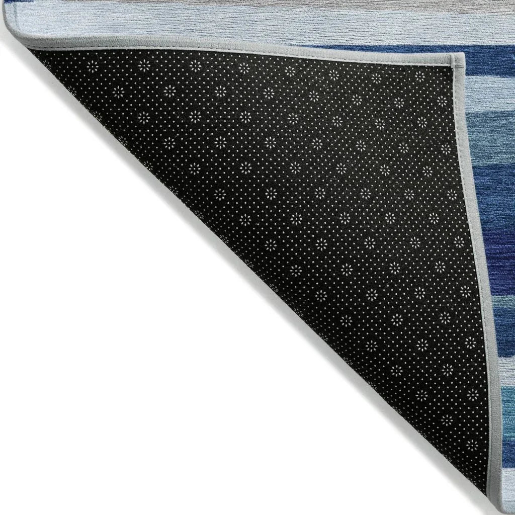 Liora Navy Washable Indoor-Outdoor Rug-Outdoor Rugs-LOOMLAN Rugs-LOOMLAN