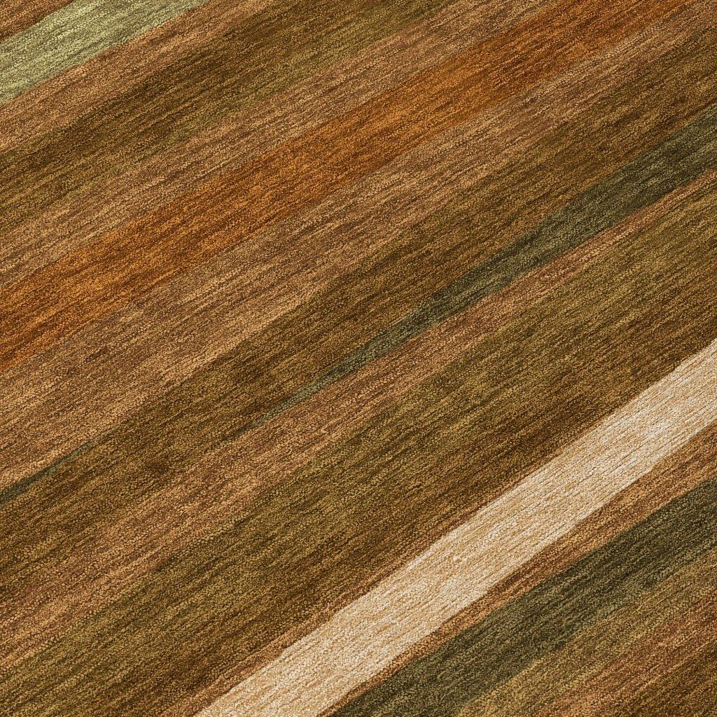 Liora Orange Washable Indoor-Outdoor Rug-Outdoor Rugs-LOOMLAN Rugs-LOOMLAN