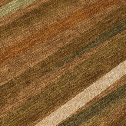 Liora Orange Washable Indoor-Outdoor Rug-Outdoor Rugs-LOOMLAN Rugs-LOOMLAN