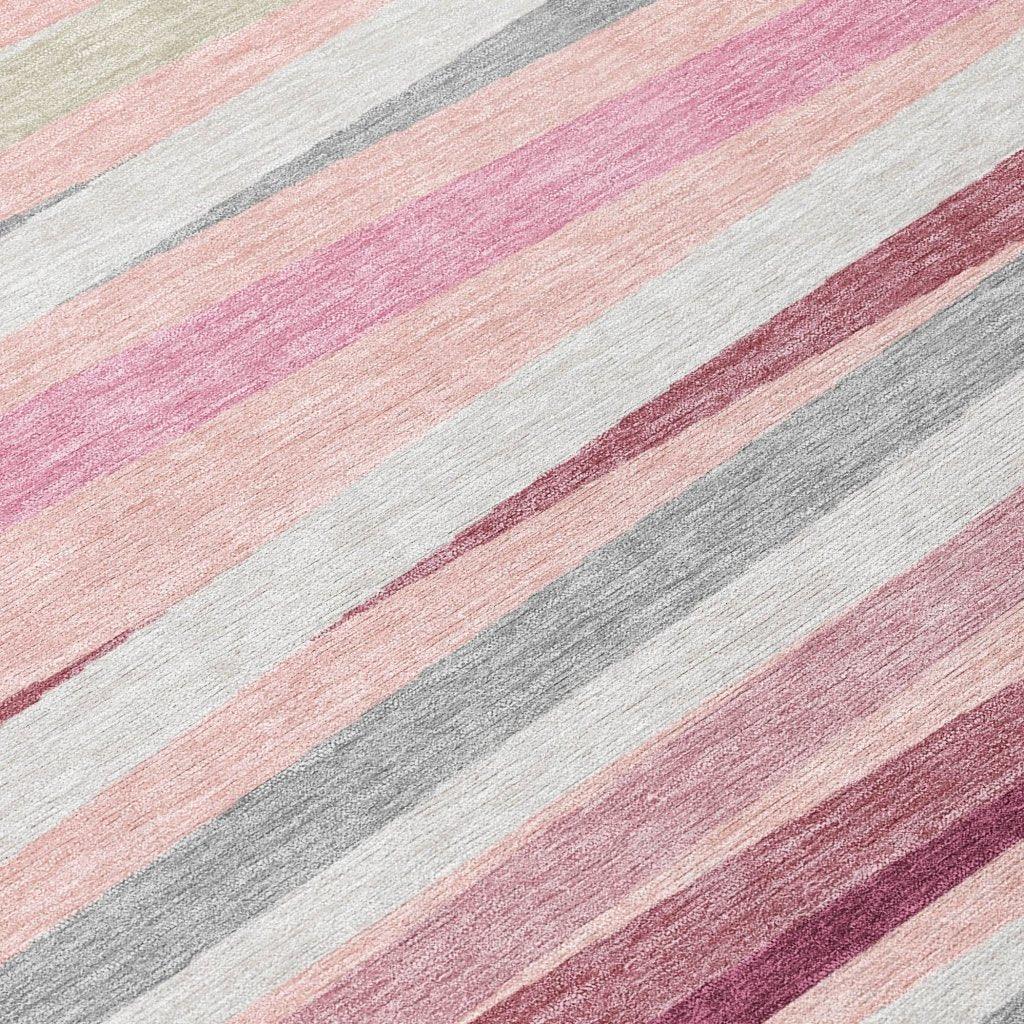 Liora Pink Washable Indoor-Outdoor Rug-Outdoor Rugs-LOOMLAN Rugs-LOOMLAN