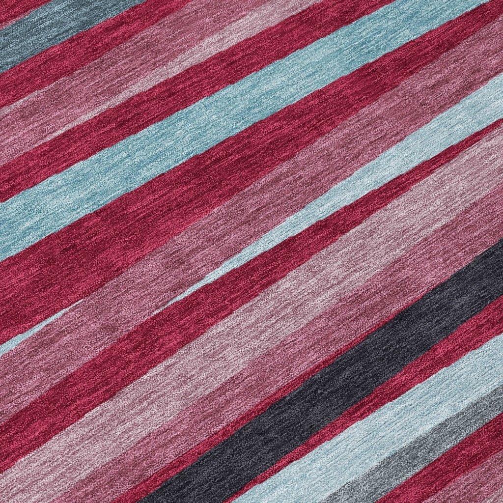 Liora Red Washable Indoor-Outdoor Rug-Outdoor Rugs-LOOMLAN Rugs-LOOMLAN