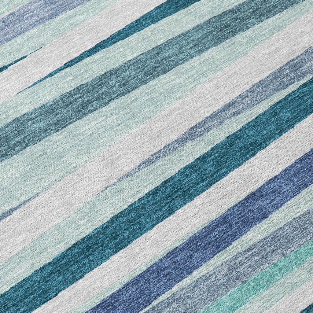 Liora Teal Washable Indoor-Outdoor Rug-Outdoor Rugs-LOOMLAN Rugs-LOOMLAN