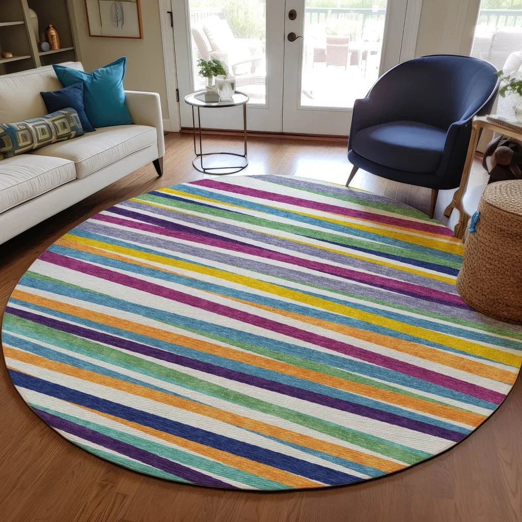 Liora White Washable Indoor-Outdoor Rug-Outdoor Rugs-LOOMLAN Rugs-LOOMLAN