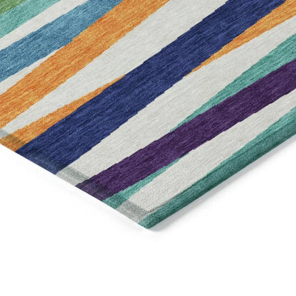 Liora White Washable Indoor-Outdoor Rug-Outdoor Rugs-LOOMLAN Rugs-LOOMLAN