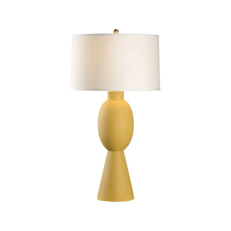 Lisbon Ceramic Made Yellow Table Lamp - LOOMLAN - Wildwood - Table Lamps