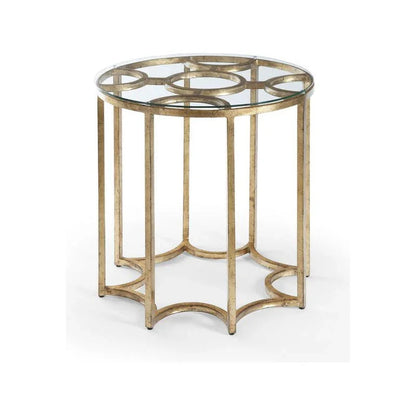 Lisette Metal Base Round Side Table - LOOMLAN - Chelsea House - Side Tables