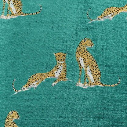 Little Iris Teal Throw Pillow