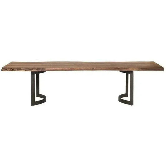 Live Edge Dining Table for 12 People-Dining Tables-Moe's Home-LOOMLAN
