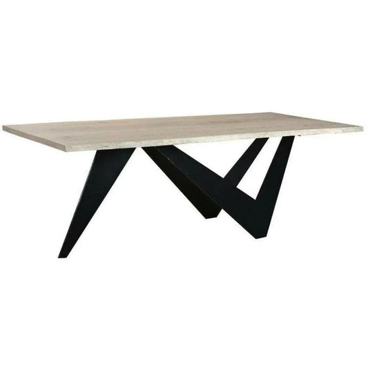 Live Edge Dining Table for 6 or 8 people-Dining Tables-Moe's Home-LOOMLAN