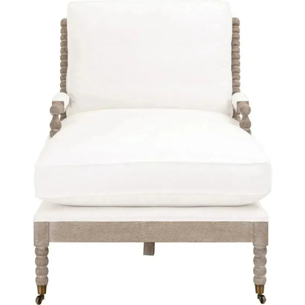 LiveSmart White Performance Chaise Lounge Living Room - LOOMLAN - Essentials For Living - Chaises