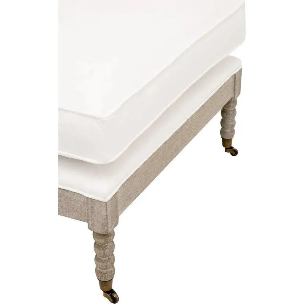 LiveSmart White Performance Chaise Lounge Living Room - LOOMLAN - Essentials For Living - Chaises