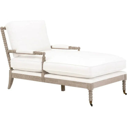 LiveSmart White Performance Chaise Lounge Living Room - LOOMLAN - Essentials For Living - Chaises