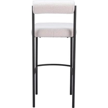 Livorno Barstool (Set of 2) Ivory - LOOMLAN - Zuo Modern - Bar Stools