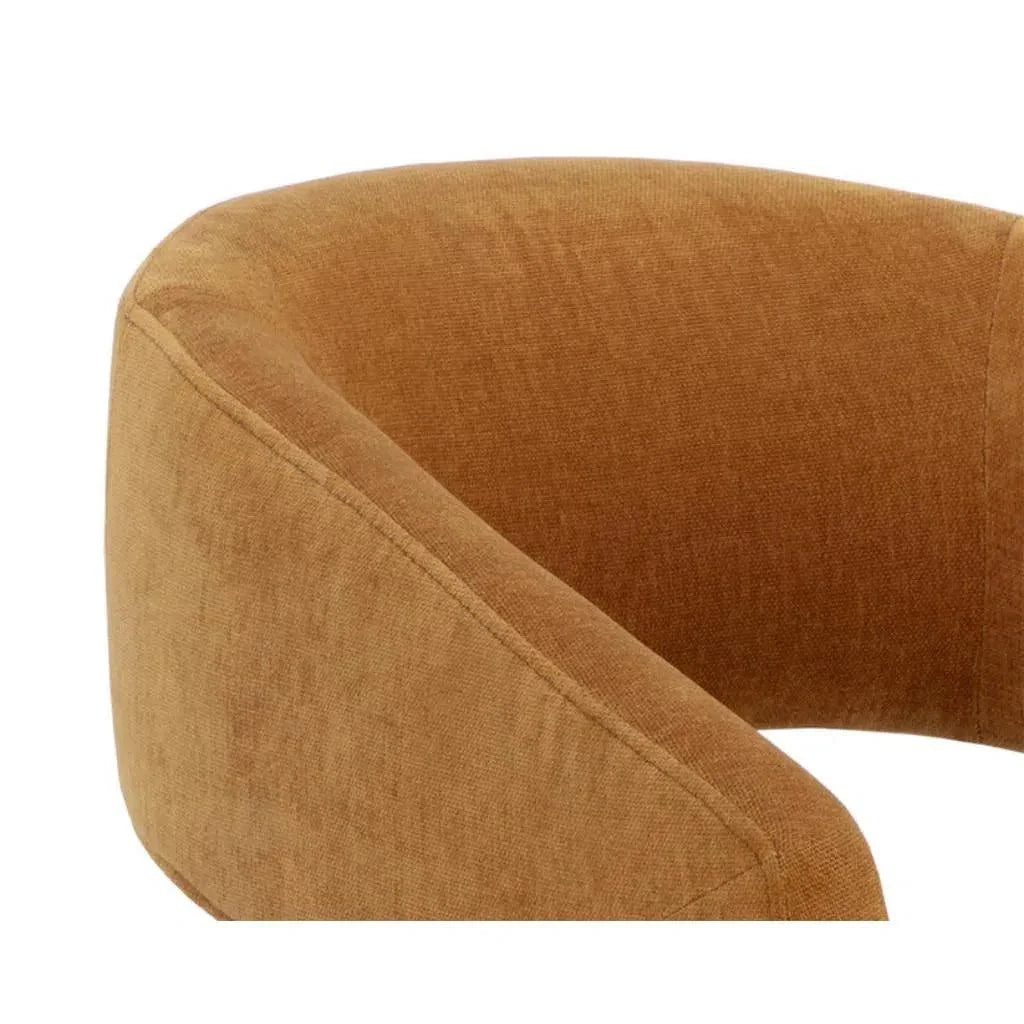 Lloret Fabric Wheeled Dining Armchair - LOOMLAN - SUNPAN - Dining Chairs