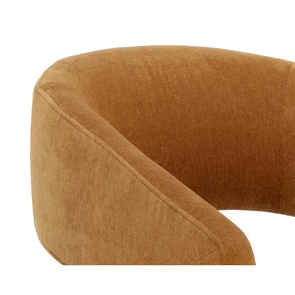 Lloret Fabric Wheeled Dining Armchair - LOOMLAN - SUNPAN - Dining Chairs