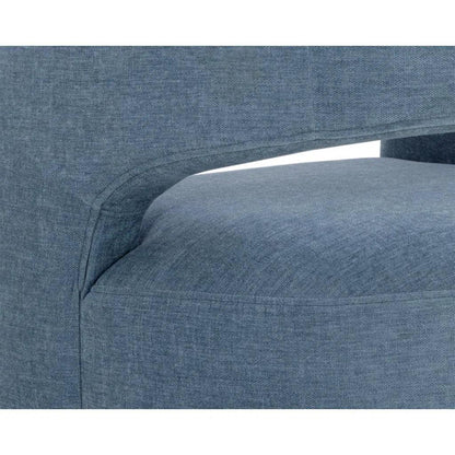 Lloret Fabric Wheeled Dining Armchair - LOOMLAN - SUNPAN - Dining Chairs