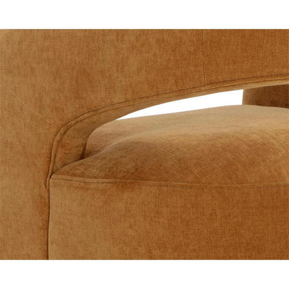 Lloret Fabric Wheeled Dining Armchair - LOOMLAN - SUNPAN - Dining Chairs