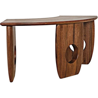 Lobster Desk, Walnut Curved Home Office Desk-Home Office Desks-Noir-LOOMLAN