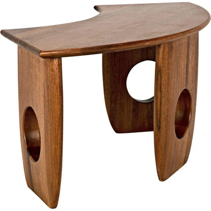 Lobster Desk, Walnut Curved Home Office Desk-Home Office Desks-Noir-LOOMLAN