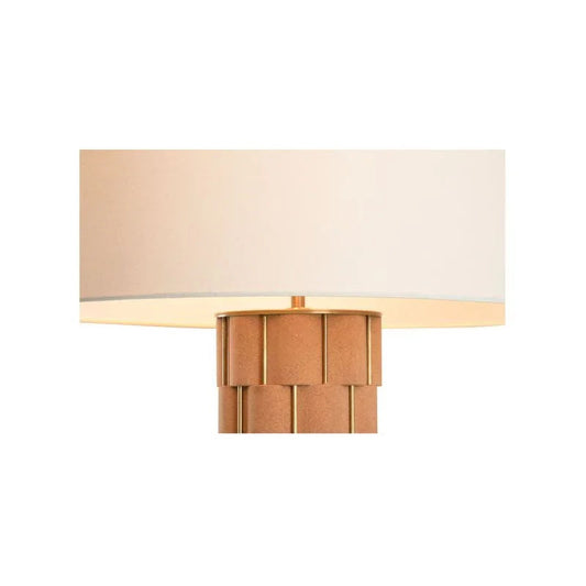 Loire Stately Design Brown Floor Lamp-Floor Lamps-Wildwood-LOOMLAN