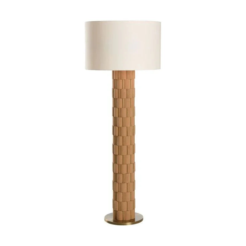 Loire Stately Design Brown Floor Lamp-Floor Lamps-Wildwood-LOOMLAN